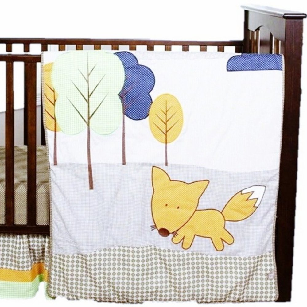 Trend Lab Friendly Fox 3 Piece Crib Bedding Set